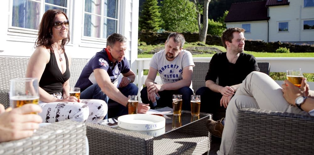 Fjordslottet hotell terrasse